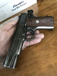 マルシン　HW樹脂製　STGAマーク有り　M1911A1 ガバメント　モデルガン組み立てキット完成品　発火式　内部に難あり　要調整　古美塗装