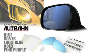 [WING] new goods * free shipping * Porsche 964 Carrera 2/ Carrera 4/ Carrera RS/911 turbo autobahn mirror P01 wide-angle mirror lens [ blue / light blue ]