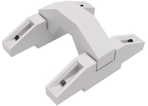逸走防止装置（車輪止め）（1/80）　すずめ模型製3Dプリントパーツ