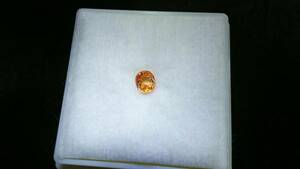 red character liquidation regular price 32 ten thousand orange a sapphire * Sri Lanka ZAM GEMS buying attaching *0.9ct