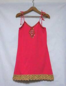 ( beautiful goods free shipping!) coigirl magic Coi Girl Magic pink gold biju- ethnic camisole tunic (... embroidery )