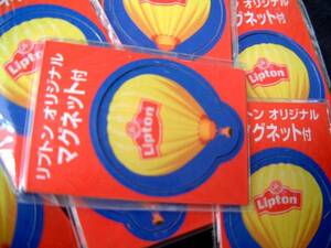 気球　◆　レトロ　企業物　リプトン　オリジナル　　マグネット　１０枚　非売品　ノベルティ　未使用　ＪＵＮＫ