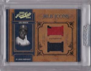 【ダブルメモラ】2004 PLAYOFF PrimeCuts #MLB-96 Lou Brock 2/2