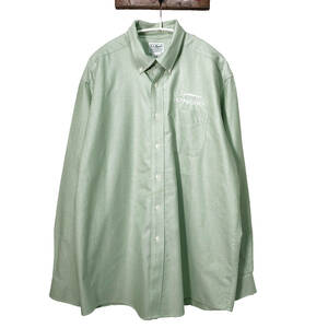USA古着 L.L.Bean アウトドア オックスフォード コットン 刺繍 BDシャツ 長袖シャツ ワークシャツ メンズL LLビーン 古着 BG0354