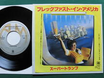 スーパートランプ/ブレックファスト・イン・アメリカ　70'sブリティッシュ・ロック　1979年ヒット・シングル初回盤_画像1