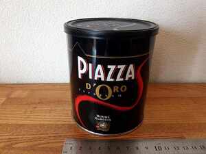 エスプレッソコーヒーの空き缶です ■PIAZZA D'ORO ■蓋はプラ製 / 直径100×高さ120㎜ /100g ★錆 /小疵 / 汚れなど ■送料￥350～