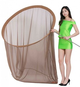  four . folding 64 titanium 120cm sphere frame +. insect net Be ting net set super compact Ultra light 