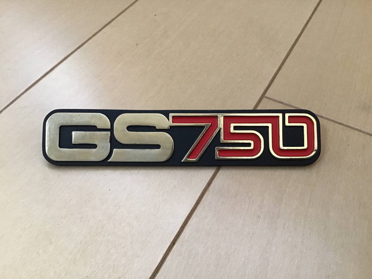 最高 スズキ GS750 純正サイドカバーエンブレム 新品未使用 ...