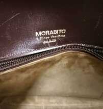 MORABITO モラビト ヴィンテージ オールレザー ショルダーバッグ 馬車金具 オールド ブラウン系_画像9