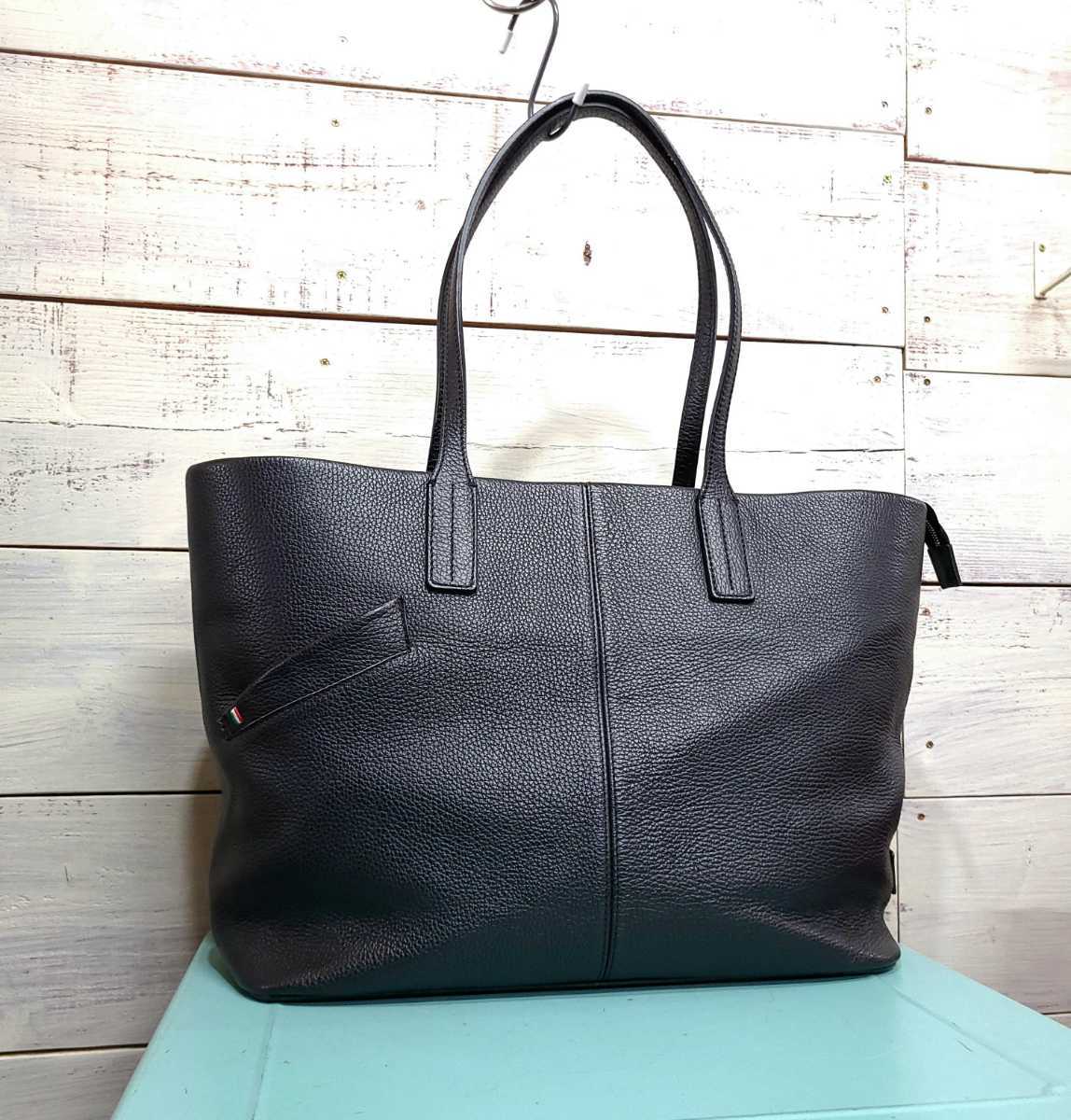 超美品☆Hilton ヒルトン シュリンクレザー トートバッグ ビジネス