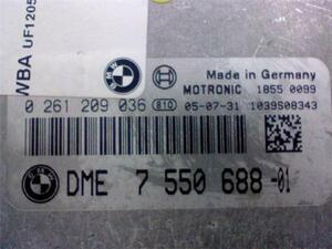 BMW 116i E87 GH-UF16 純正 エンジンコンピューター キー付 N45B16A 6AT 7 550 688-01 動作確認済 (ECU