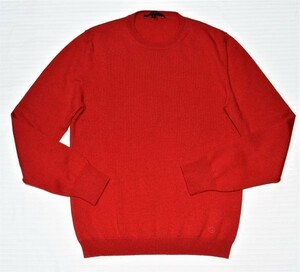 * Gucci * Logo embroidery . stylish * person ... attaching .. goods ... texture (fabric) . wonderful red color group cashmere 100%. having feeling of luxury sweater S/M