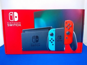 1円～【未使用】Nintendo Switch 本体 [Joy-Con(L) ネオンブルー/(R) ネオンレッド]②（8291）