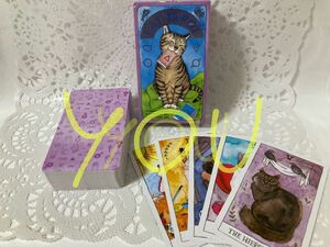 猫　タロットカード　ねこ　動物　かわいいタロットカード　タロット占い　本