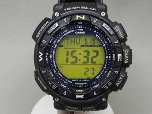 1円〜! CASIO/カシオ プロトレック ソーラー デジタル腕時計 PRG-240 【W5304y】