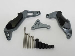 Ninja400 Ninja250 2018- Z250 Z400 2018-2022 CNC加工 エンジンスライダー 灰【ae-nj4-1】