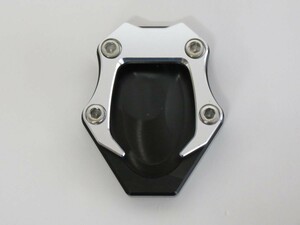 Ninja400 Ninja250 2018- Z250 Z400 2018-2022 CNC加工 サイドスタンドプレート 銀【代引不可】【pl-nj4-3】