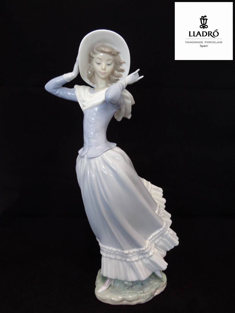 贈る結婚祝いリヤドロ LLADRO 輝く時 35cm 大型 フィギュリン 陶器人形 