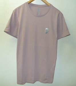 ◆BILLABONG ビラボン ヤシの木 スネーク 刺繍 Tシャツ ピンク系 サイズS