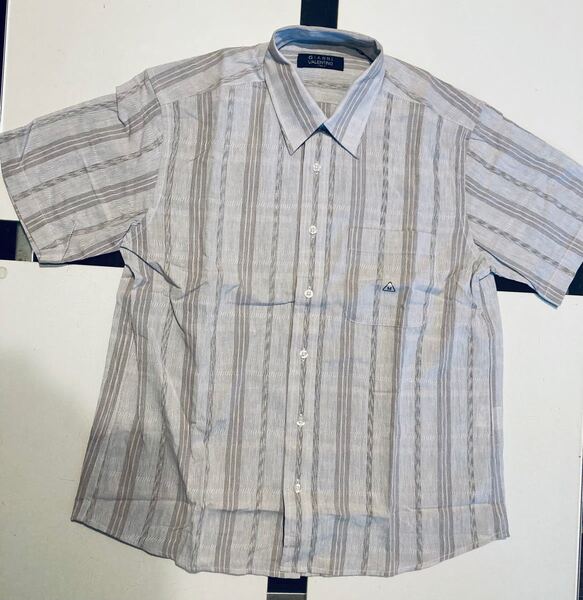 GIANNI VALENTINO ITALY 新品 半袖シャツ Mサイズ グレー