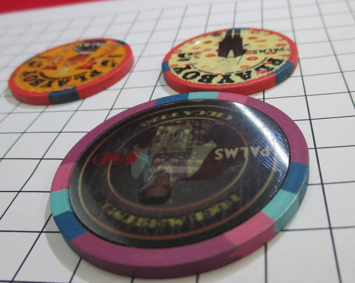 入手困難 カジノチップ PALMS LV $50 $5 PLAYBOY等3枚 | www.jarussi