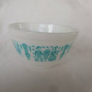 ◆送料無料◆オールド パイレックス◆OLD PYREX◆ミキシング◆ボウル◆バタープリント◆小◆Sサイズ◆ヴィンテージ◆アメリカ◆USA◆雑貨◆