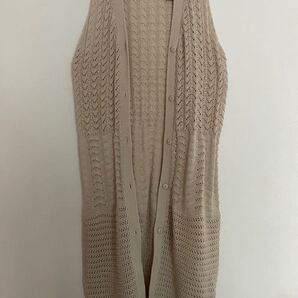 ロングカーディガン袖なし