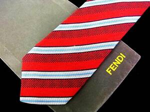*:.*:[ new goods N]4356 Fendi [ stripe ] necktie * popular small * narrow tie 