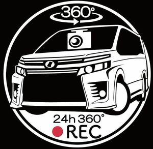 無料車種やカラーリングの変更承ります　トヨタ　ノア　80系　前期　zs ドライブレコーダー　ドラレコ　ステッカー