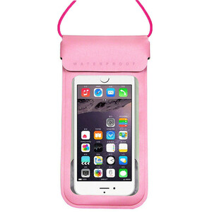 スマホ防水ケース 全機種対応 iPhone Galaxy Xperia AQUOS arrows ピンク