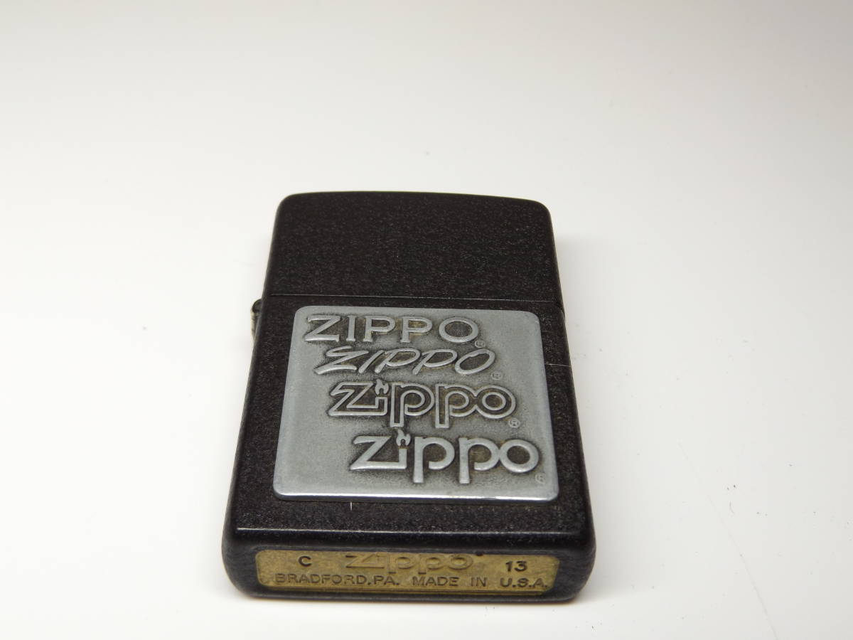 zippo ブラッククラックル ZIPPO ロゴ 2007|PayPayフリマ