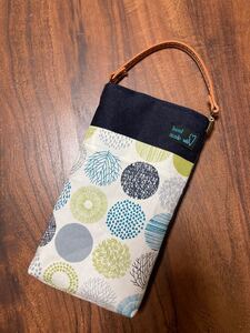 スマホポーチ ハンドメイド 北欧プリント