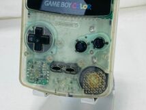 Nintendo 任天堂 GBC 本体 ゲームボーイカラー クリア CGB-001 動作確認済 II-220424011_画像2