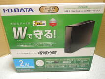 IODATA HDJA-UT2RW 2TB USB3.1 外付けハードディスク WD Red_画像1