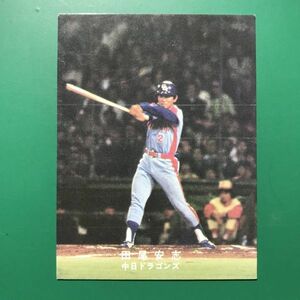 1978年　カルビー　プロ野球カード　78年　中日　田尾　　　　　　【管理NO:5-69】