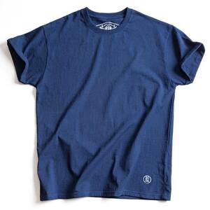 藍染 天然藍 スウェット 半袖 Tシャツ メンズ クルーネック 7.5oz 綿100% インディゴ 濃紺 ヴィンテージ S~2XL