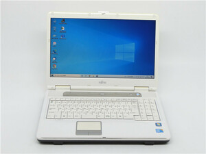 中古/15.6型/ノートPC/Win10/SSD128GB/4GB/i5-M450/FMV　AH550/5A MS office2021ProPlus搭載　訳あり品