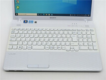 カメラ内蔵/中古/15.6型/ノートPC/Windows10/爆速新品SSD256GB/8GB/2世代i3/SONY　VPCEH27FJ　Office搭載/HDMI/無線WIFI/USB3.0/テンキー_画像2