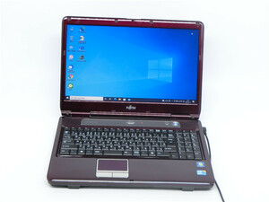 中古/15型/ノートPC/Win10/新品SSD256/4GB/i5-M450/FMV　AH550/5A 　MS office2021ProPlus搭載