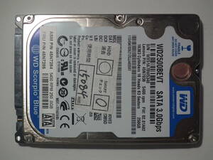 WD Scorpio Blue 　WD2500BEVT　250GB　2.5インチHDD　SATA