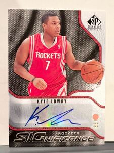 HOT/99枚限定 Auto 09 Kyle Lowry カイル・ラウリー NBA 直筆 サイン バスケ Heat ヒート Rockets Panini ユニフォーム ラプターズ 優勝