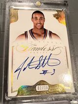 初年度最高級直書01/10 Auto 12-13 Panini Flawless John Sharks ジョン・スタークス NBA サイン Knicks ニックス All-star 背番号入_画像3