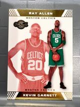 激レア金/109枚限定 Insert 07-08 Topps Boston Celtics Kevin Garnett Ray Allen ケビン・ガーネット レイ・アレン セルティックス 優勝_画像1