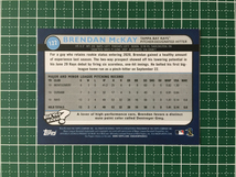 ★TOPPS MLB 2020 BIG LEAGUE #122 BRENDAN MCKAY［TAMPA BAY RAYS］ベースカード ルーキー RC 20★_画像2