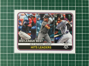 ★TOPPS MLB 2020 BIG LEAGUE #240 OZZIE ALBIES／KETEL MARTE／NOLAN ARENADO ベースカード LEAGUE LEADERS 20★