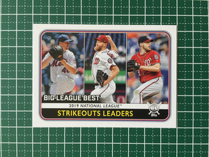 ★TOPPS MLB 2020 BIG LEAGUE #258 JACOB DEGROM／STEPHEN STRASBURG／MAX SCHERZER ベースカード LEAGUE LEADERS 20★