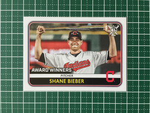 ★TOPPS MLB 2020 BIG LEAGUE #273 SHANE BIEBER［CLEVELAND INDIANS］ベースカード AWARD WINNERS 20★