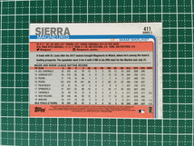 ★TOPPS MLB 2019 SERIES 2 #411 MAGNEURIS SIERRA［MIAMI MARLINS］ベースカード 19★_画像2