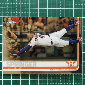 ★TOPPS MLB 2019 TOPPS CHROME #42 GEORGE SPRINGER［HOUSTON ASTROS］ベースカード 19★の画像1