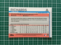 ★TOPPS MLB 2019 TOPPS CHROME #93 TREVOR RICHARDS［MIAMI MARLINS］ベースカード ルーキー RC 19★_画像2